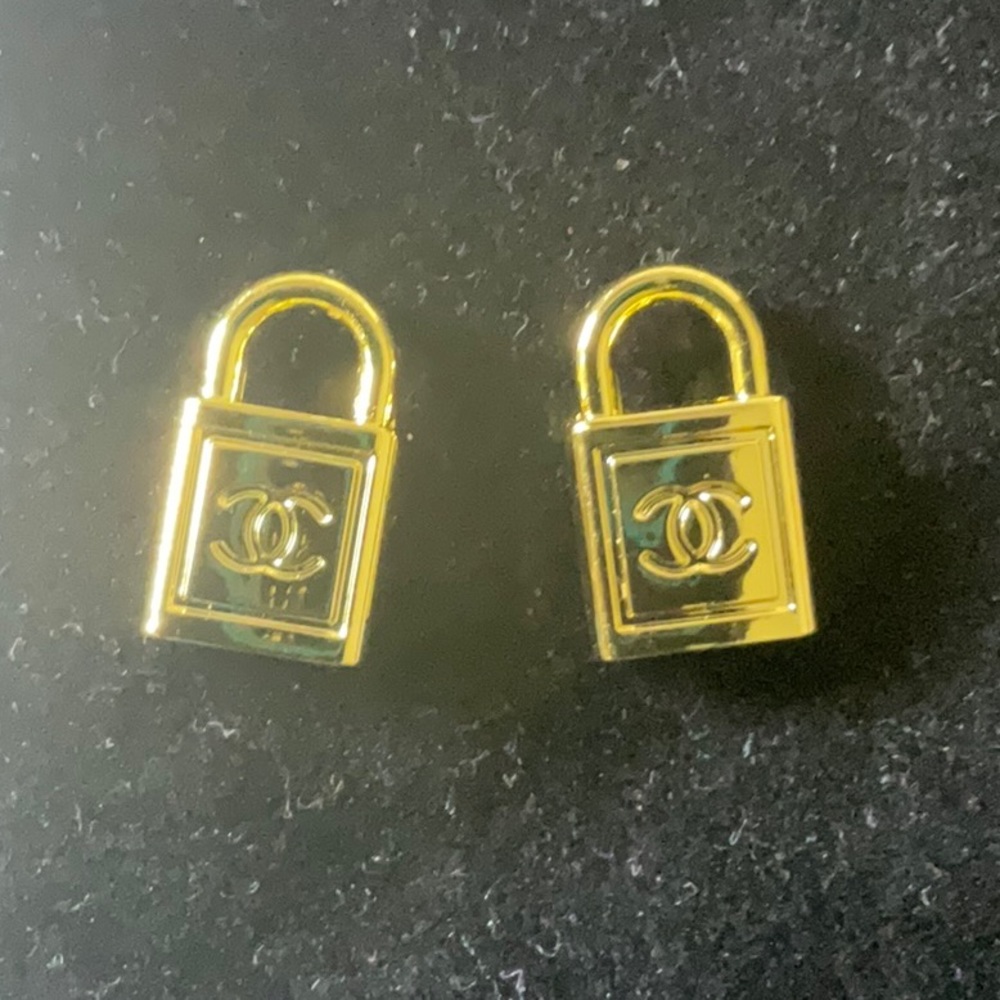 Chanel gold charm lock